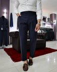 Abito doppio petto sartoriale in pura lana 240g