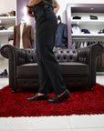 Pantalone modello Caruso con fibbie laterali