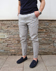 Pantalaccio 100% lino grigio RPL