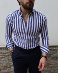Camicia 100% co bastoncino largo
