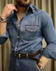 Camicia Western Denim Giapponese