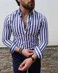Camicia 100% co bastoncino largo
