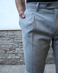 Pantalone classico in fresco lana