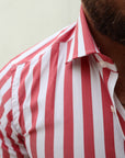 Camicia 100% Co riba bastoncino largo