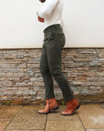Pantalone a vita alta in tweed
