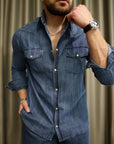 Camicia Western Denim Giapponese