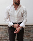 Camicia 100% PURO lino Irlandese