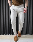 Pantalone chino bianco panna Patrick & Son