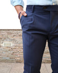 Pantalone classico in fresco lana