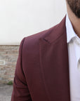 Abito semisartoriale bordeaux