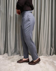 Pantalone con fibbie laterali mod wild in flanella
