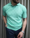 Polo in maglia traforata 100% Cotone extra fine