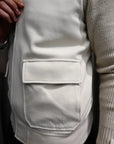 Bomber in panno a coste
