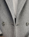 Cappotto doppio petto sartoriale in misto lana