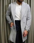 Cappotto doppio petto sartoriale in misto lana
