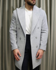 Cappotto doppio petto sartoriale in misto lana