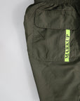 Costume da bagno verde militare