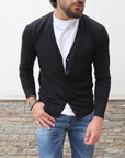 Cardigan basic nero