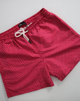 Costume da bagno rosso a pois