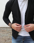 Cardigan basic nero