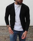 Cardigan basic nero