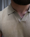 Polo in maglia lino e cotone