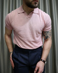 Polo in maglia lino e cotone