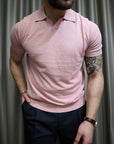 Polo in maglia lino e cotone