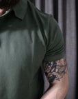 Polo basic verde militare