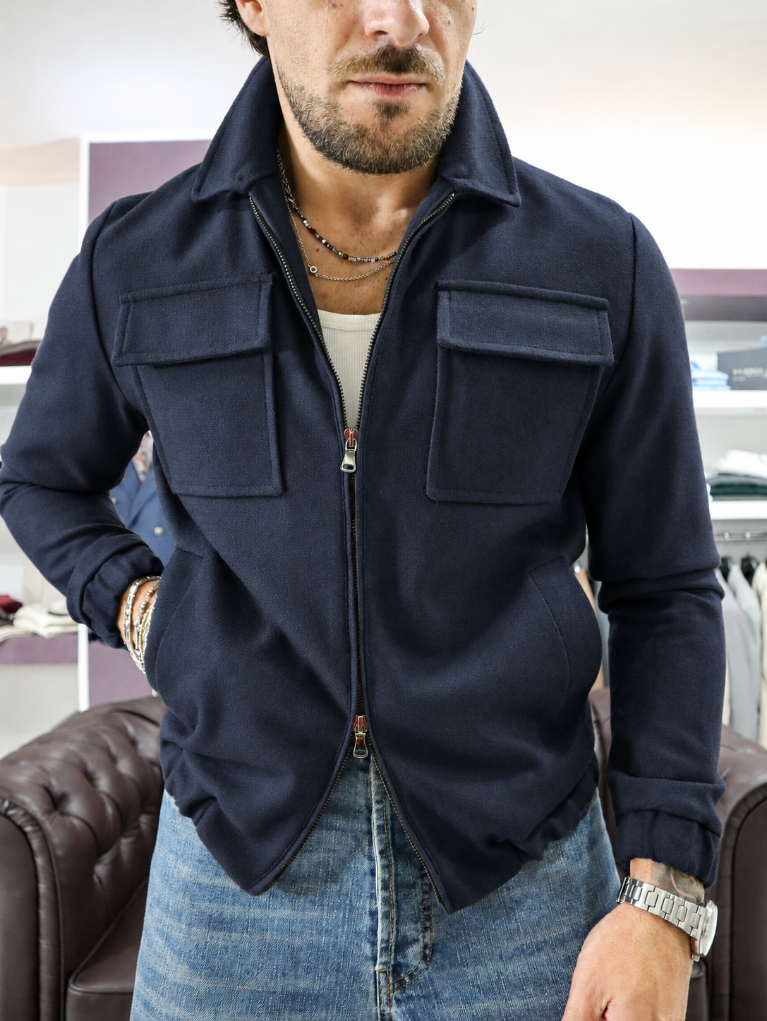 Bomber in lana