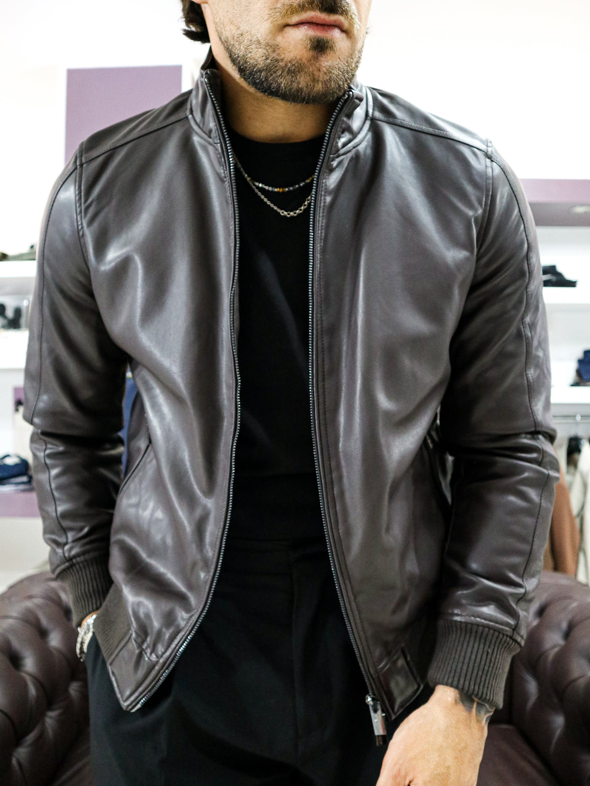 Bomber ecopelle A/I
