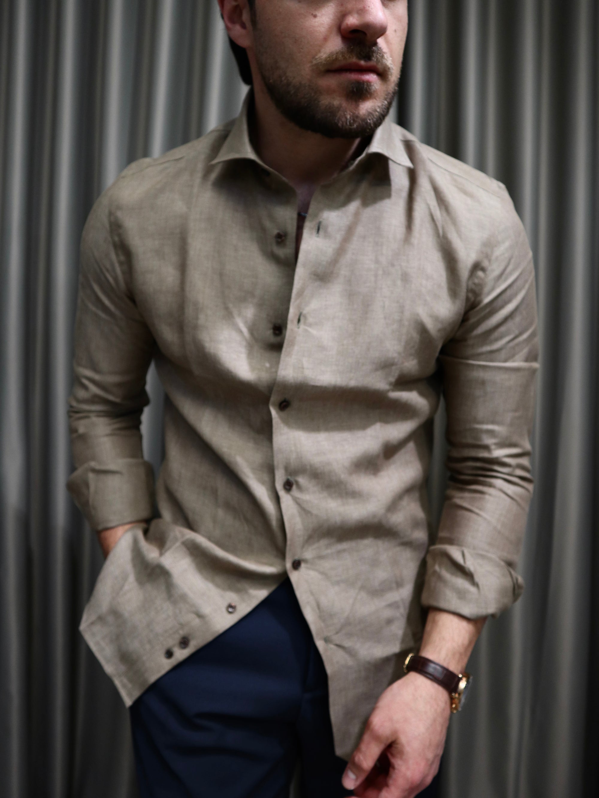 Camicia 100% Puro Lino irlandese