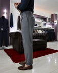 Abito sartoriale doppio petto pura lana 240 g grigio