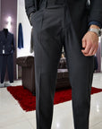 Abito doppio petto sartoriale in pura lana 240g Antracite