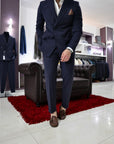 Abito doppio petto sartoriale in pura lana 240g