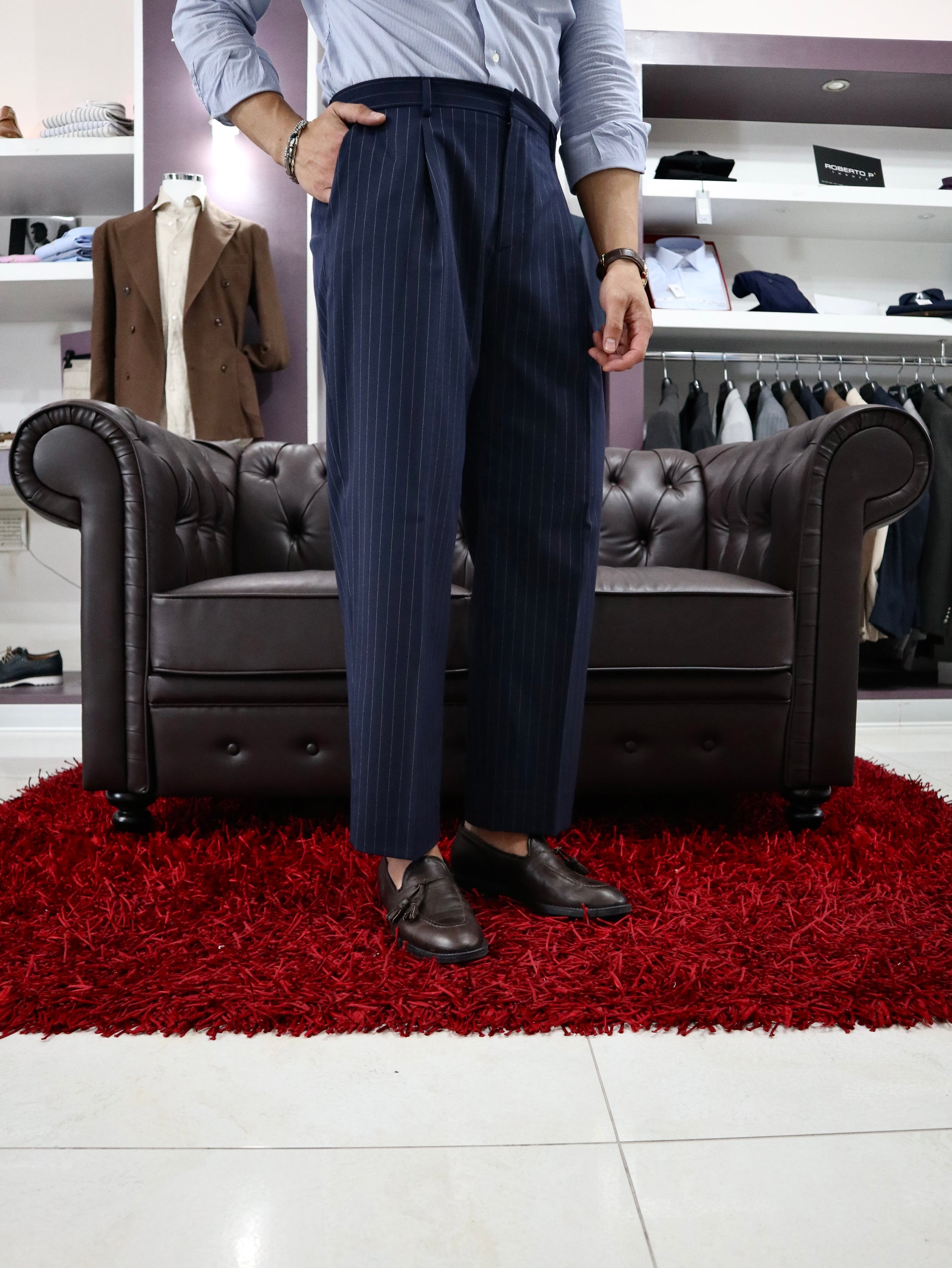 Portofino pantalone sartoriale e vita alta