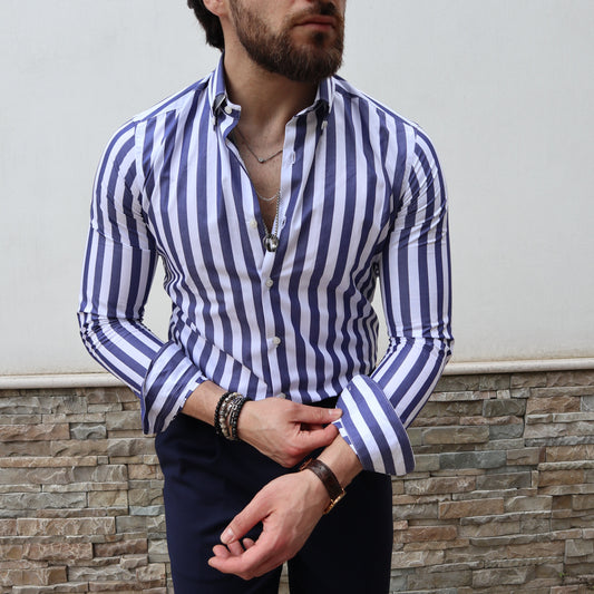 Camicia 100% co bastoncino largo