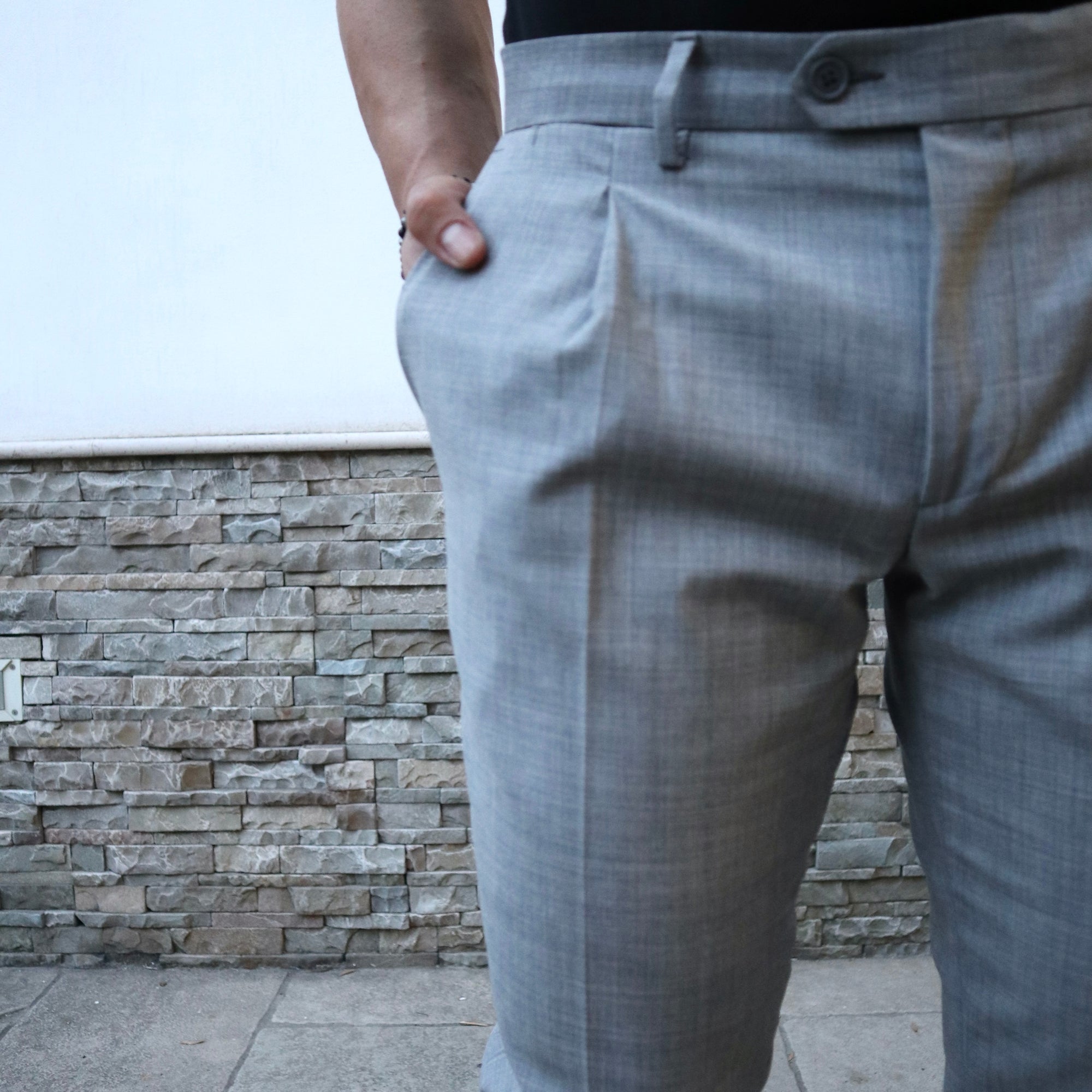 Pantalone classico in fresco lana