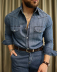 Camicia Western Denim Giapponese