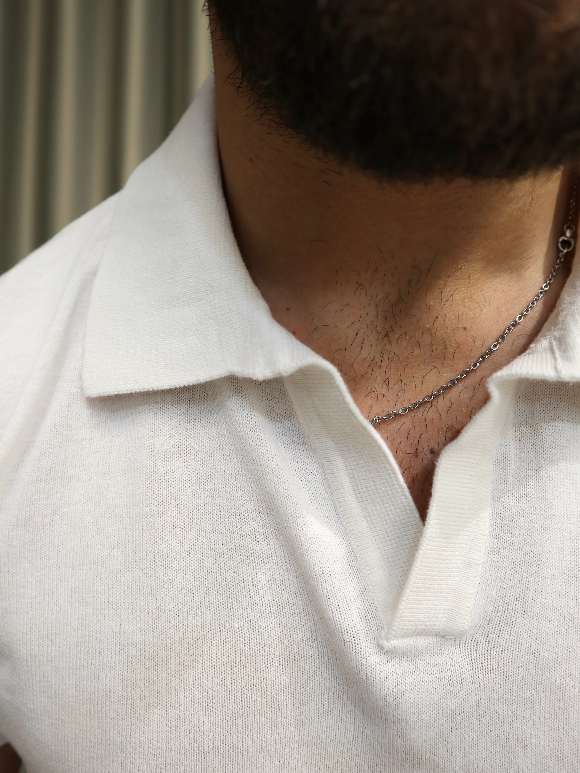 Polo scollo V 100% cotone