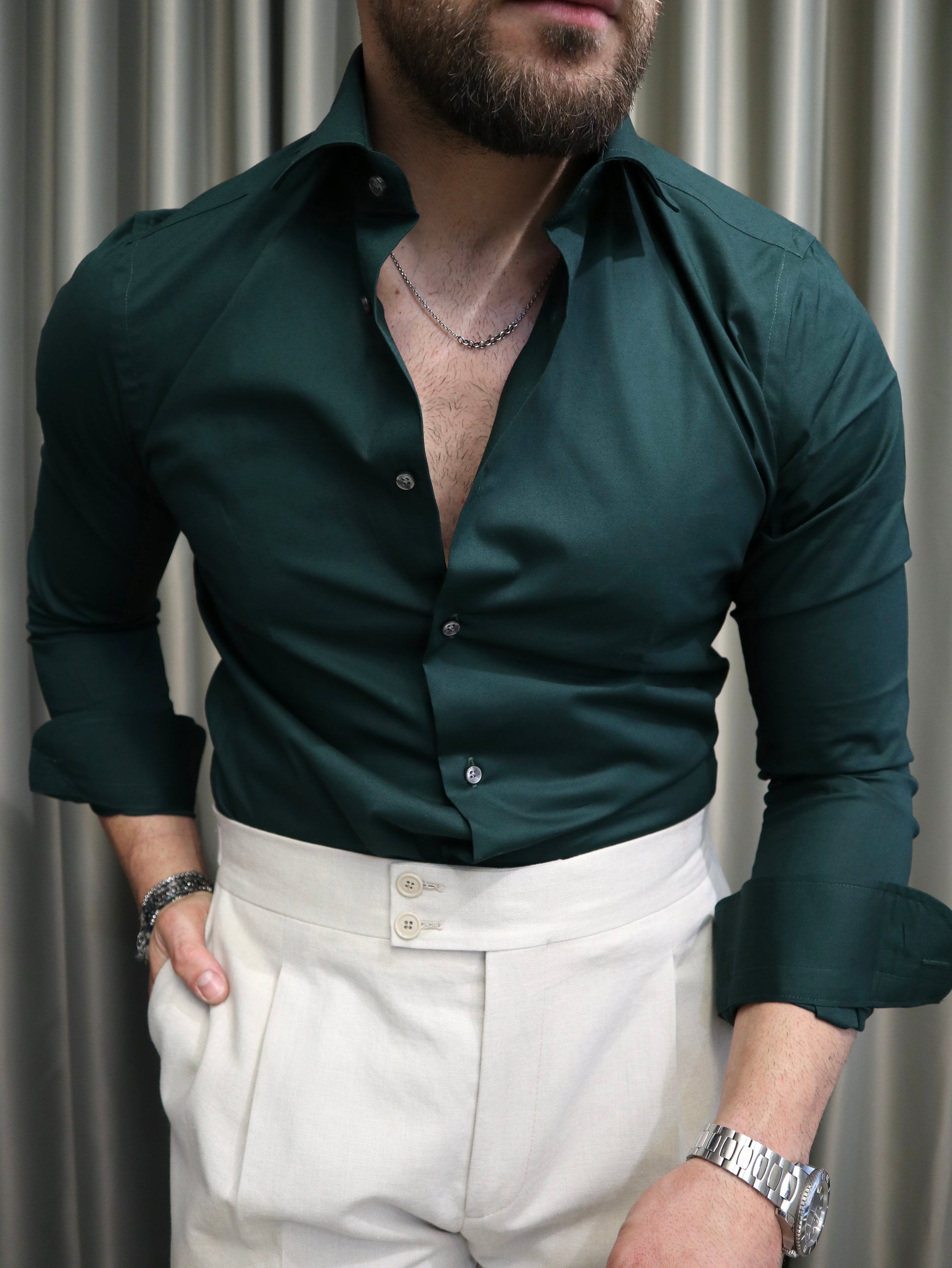 Camicia Basic slim 100% Puro Cotone