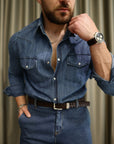 Camicia Western Denim Giapponese