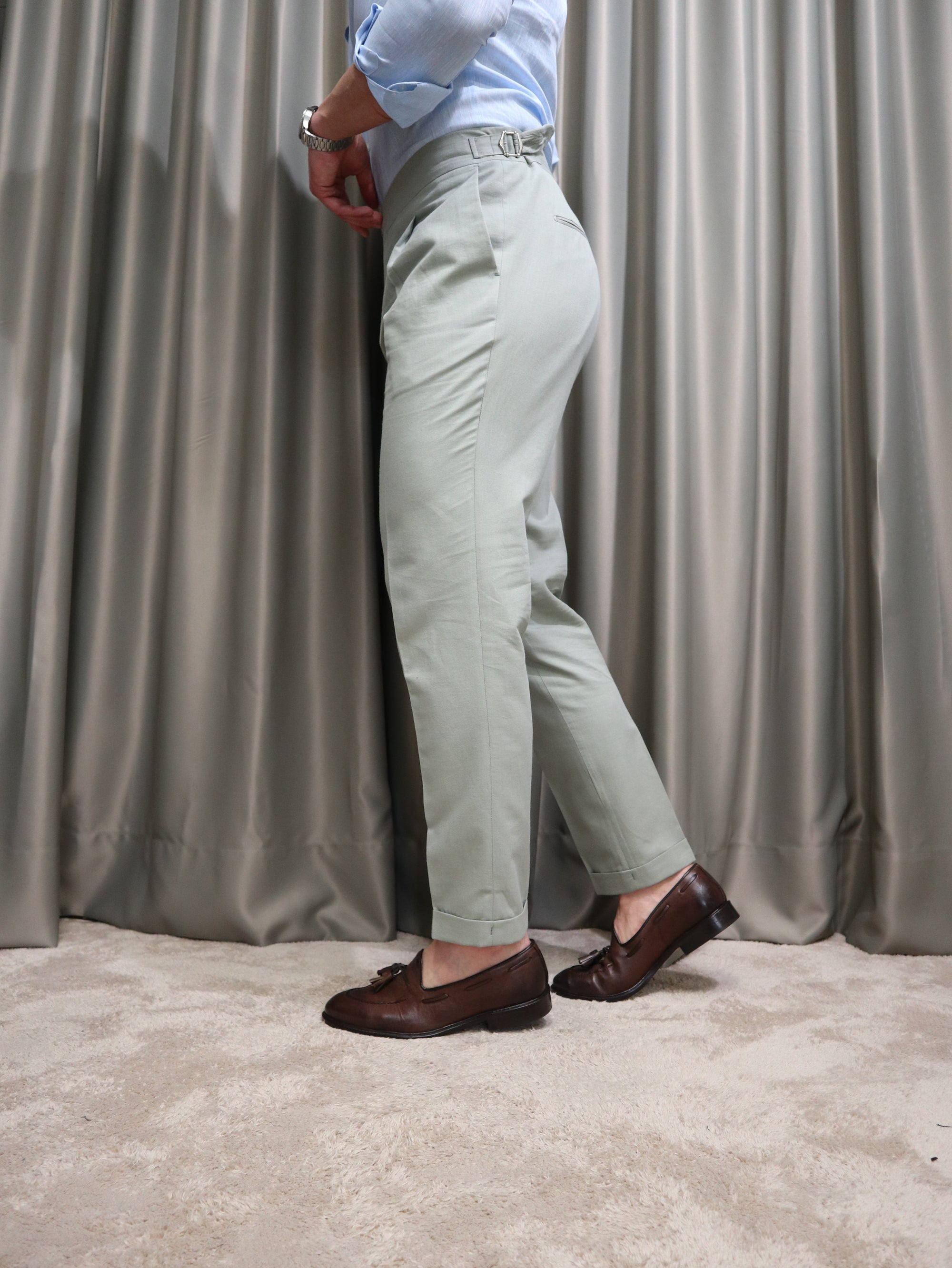 Pantalone mod WILD in lino e cotone