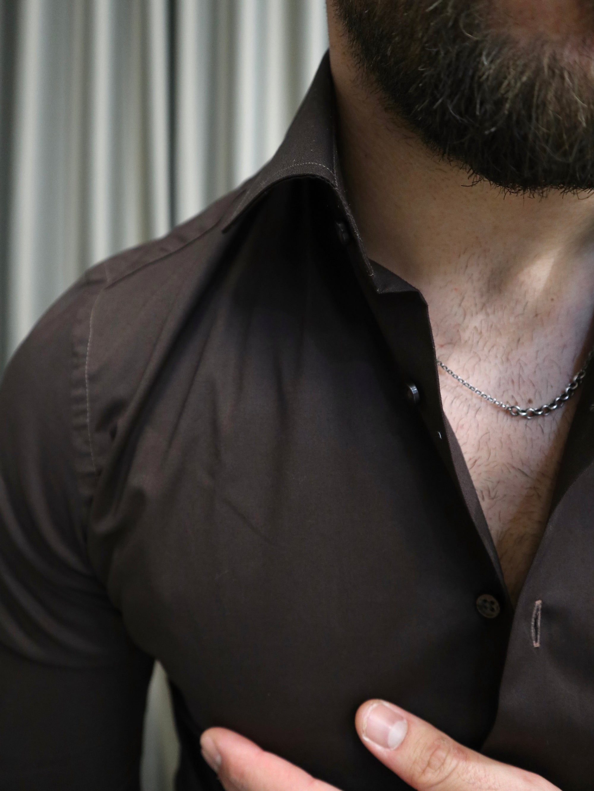 Camicia basic slim 100% puro cotone