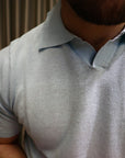 Polo In lino e cotone