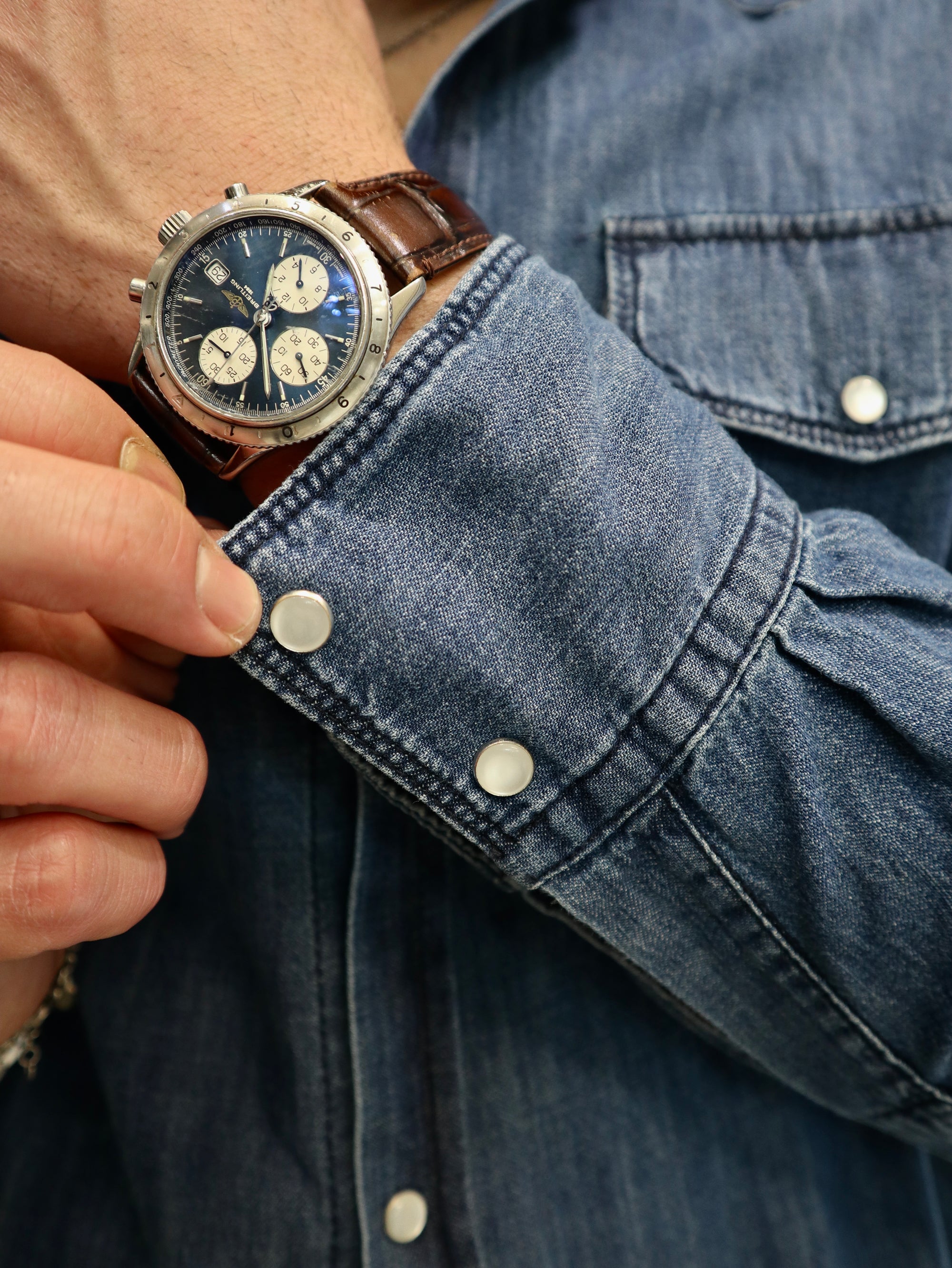 Camicia Western Denim Giapponese