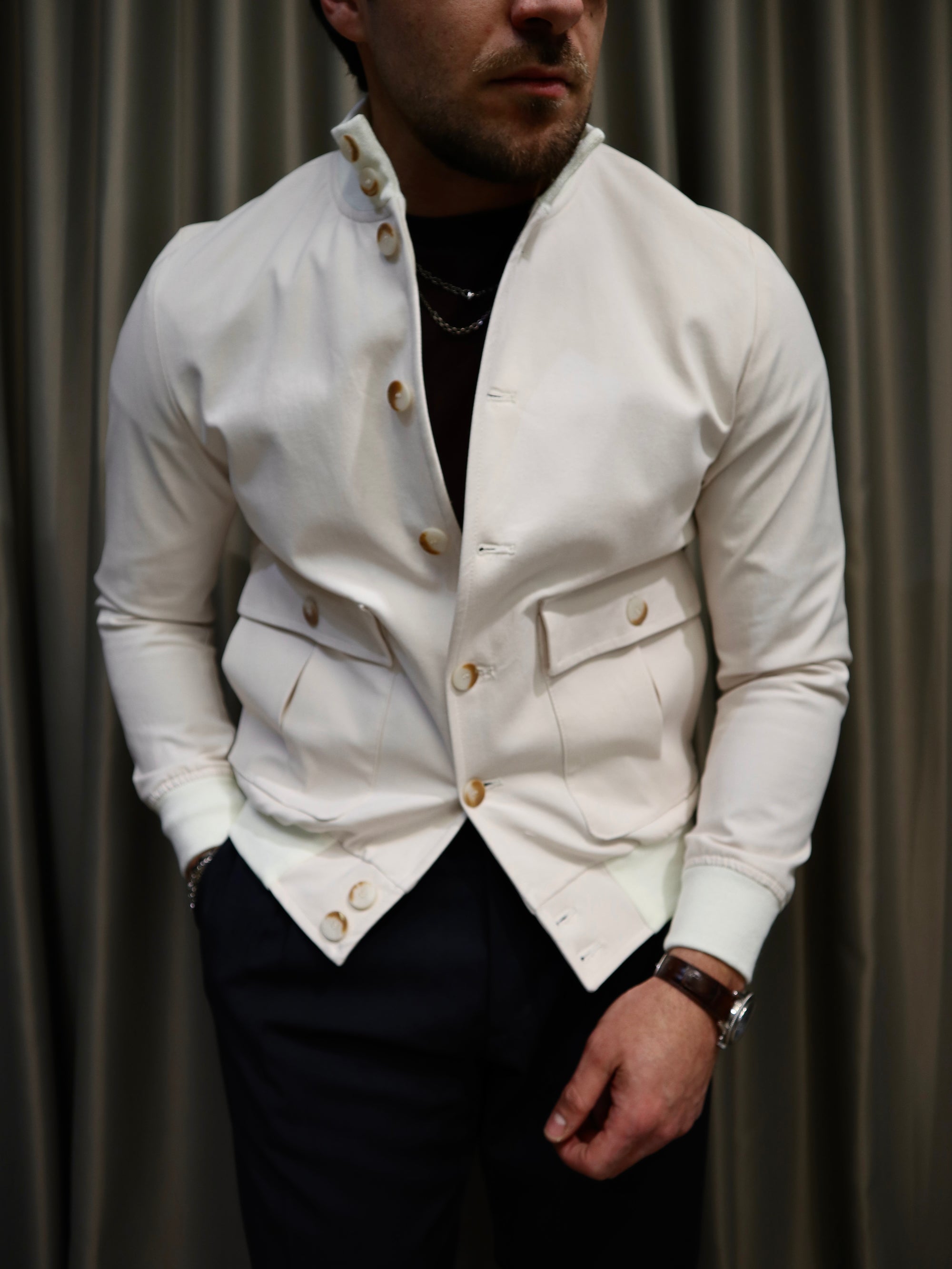 Bomber Sartoriale in Cotone