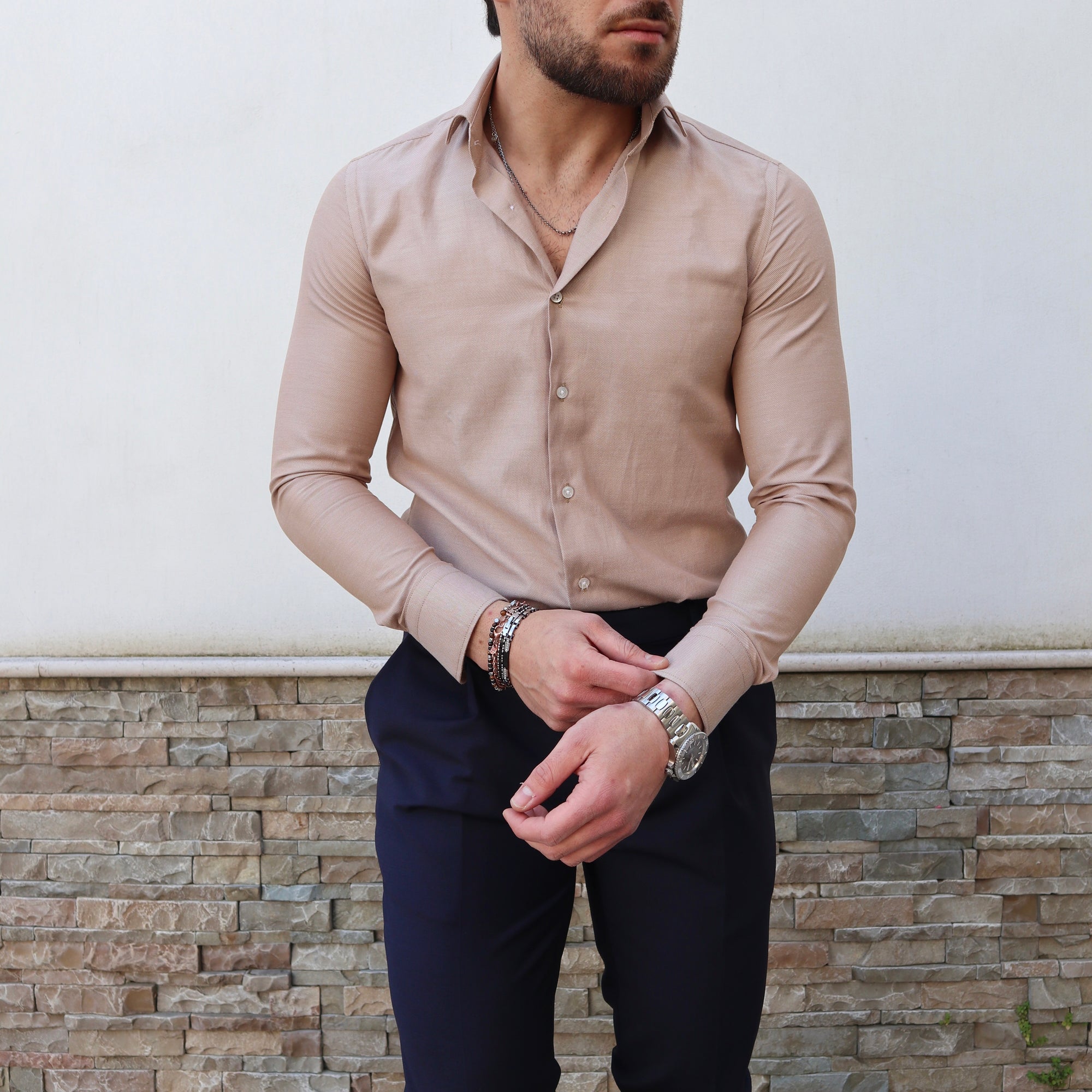 Camicia Basic slim 100% Puro Cotone