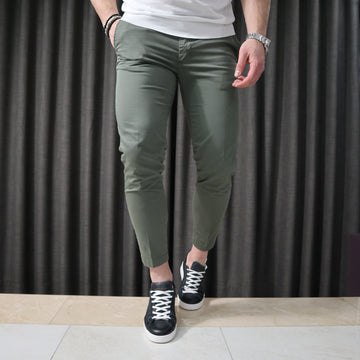 Pantalone chino verde militare Patrick & Son