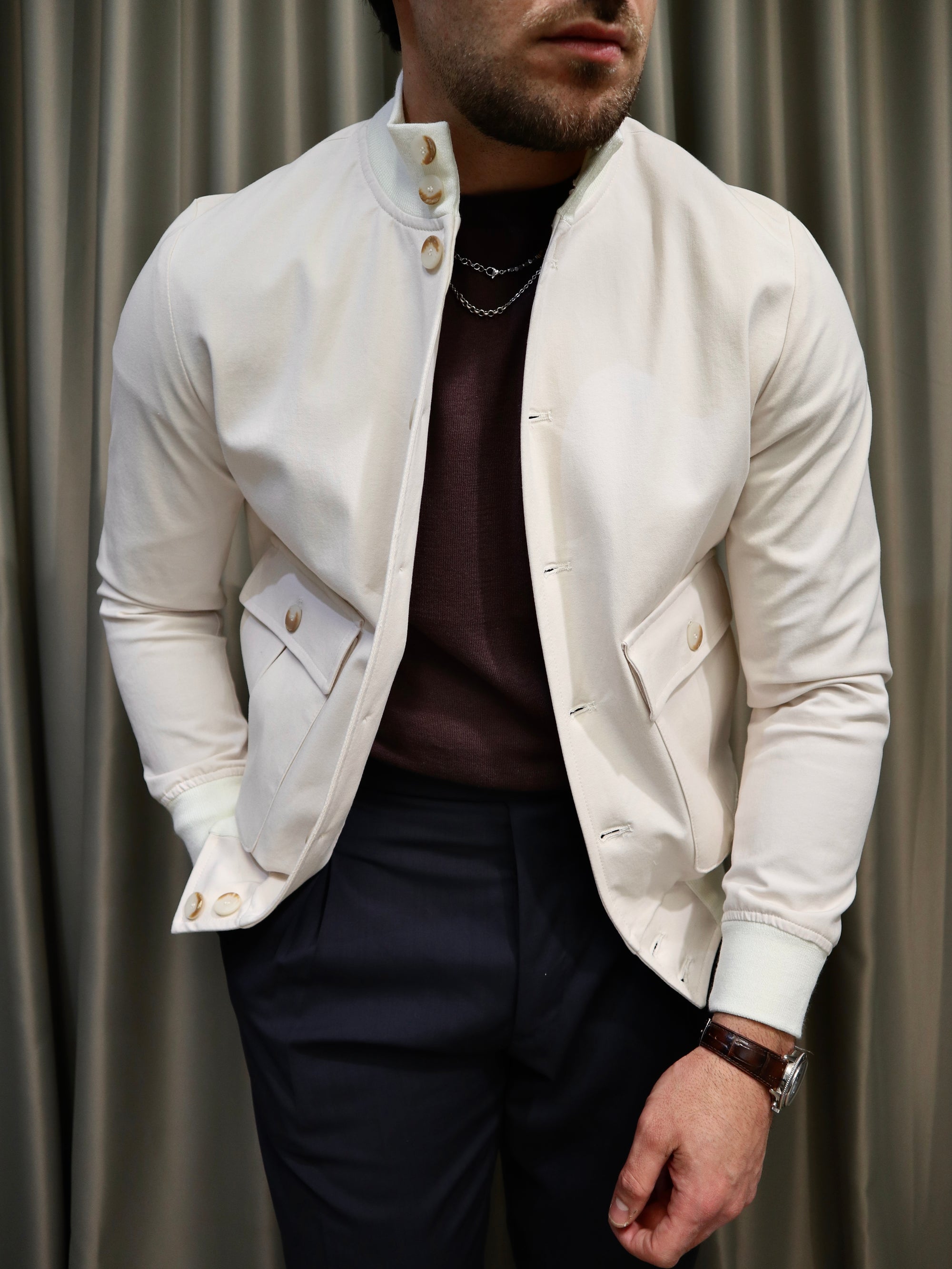 Bomber Sartoriale in Cotone